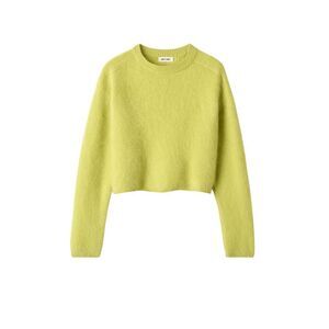 Soft Goat Women Brushed Crew Neck Sweater